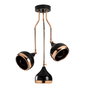 Opviq Lámpara de araña Yıldo - 6891 Negro y Cobre